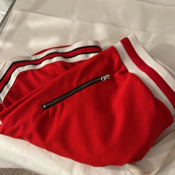 Vintage Bascom Projects 1993 -XXV  Red Basketball Mesh Shorts L - Picture 8 of 8